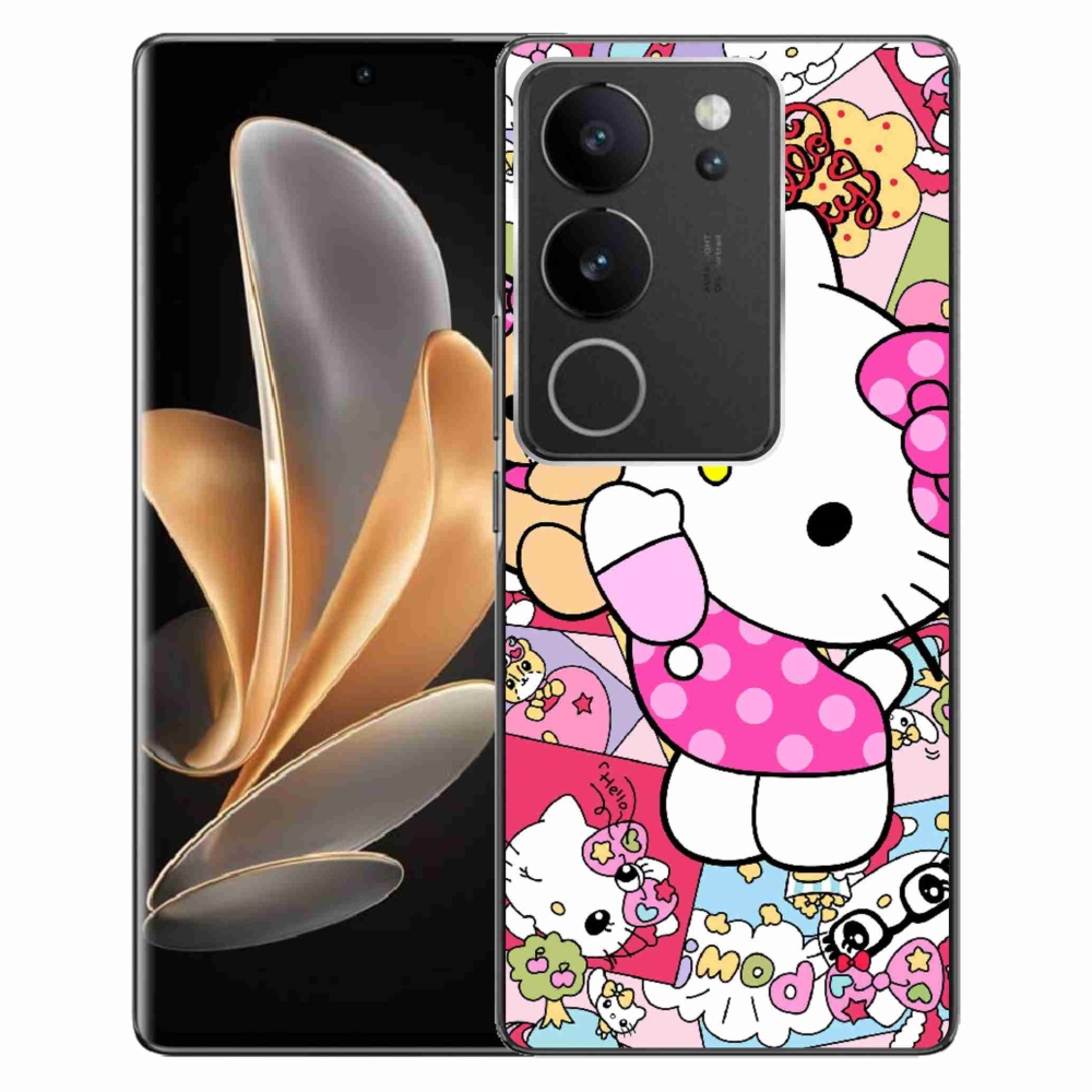 mmCase gélhuzat a Vivo V29 5G-hez – aranyos cica