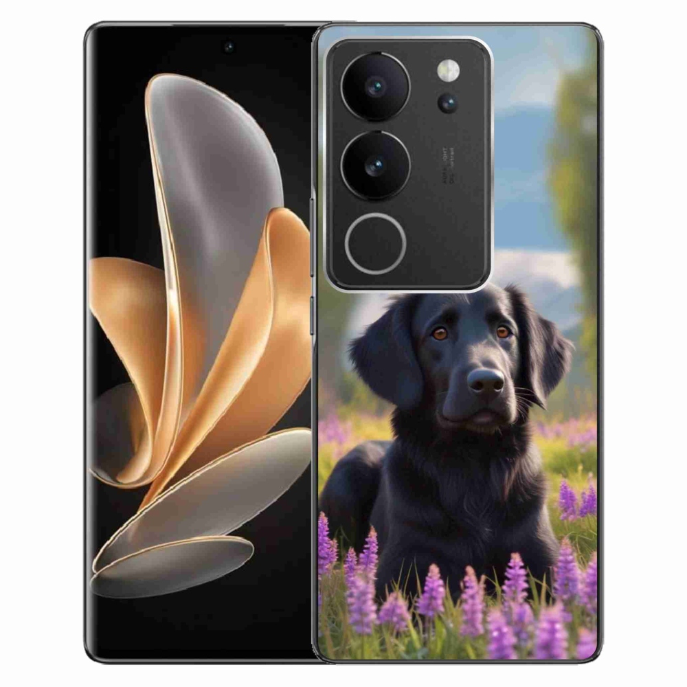 mmCase géltok a Vivo V29 5G-hez – elegáns fekete retriever