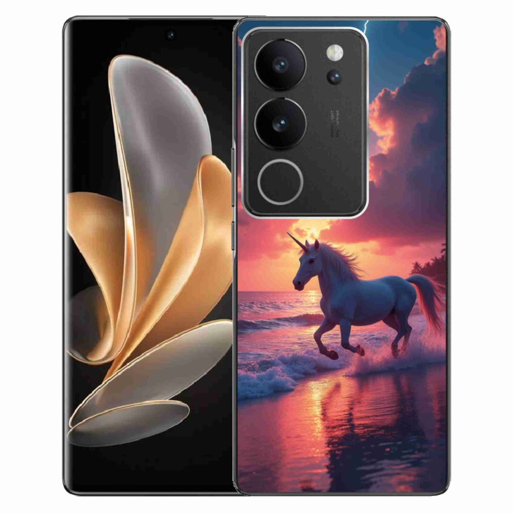 mmCase gél tok a Vivo V29 5G-hez – egyszarvú a tengerparton