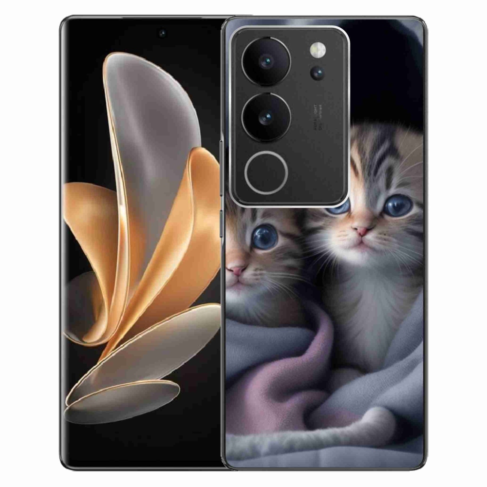 mmCase gélhuzat a Vivo V29 5G-hez – macska-duó 2