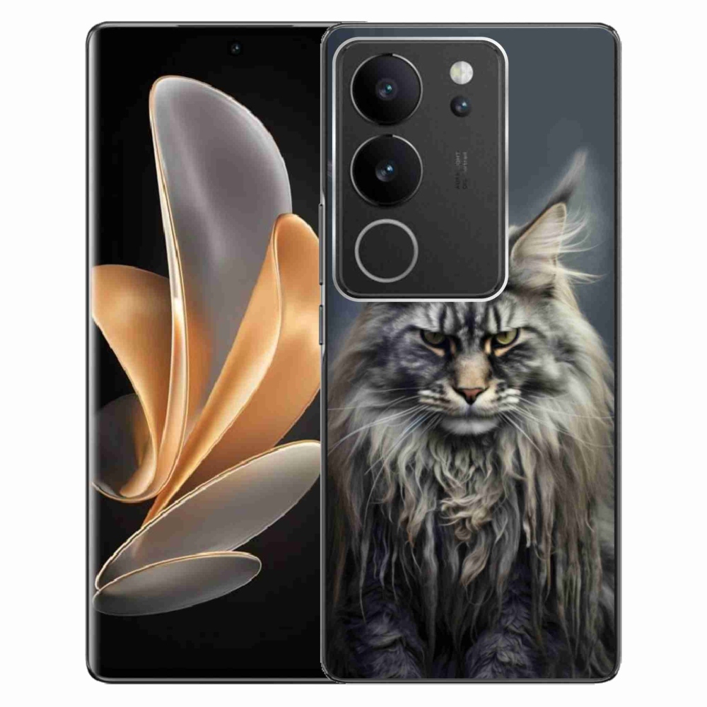mmCase gélhuzat a Vivo V29 5G-hez – macskás mintázat 4
