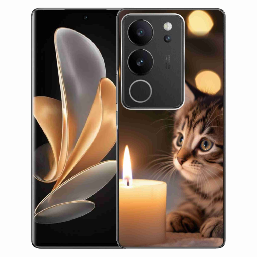 mmCase géltok a Vivo V29 5G-hez – cica és gyertya