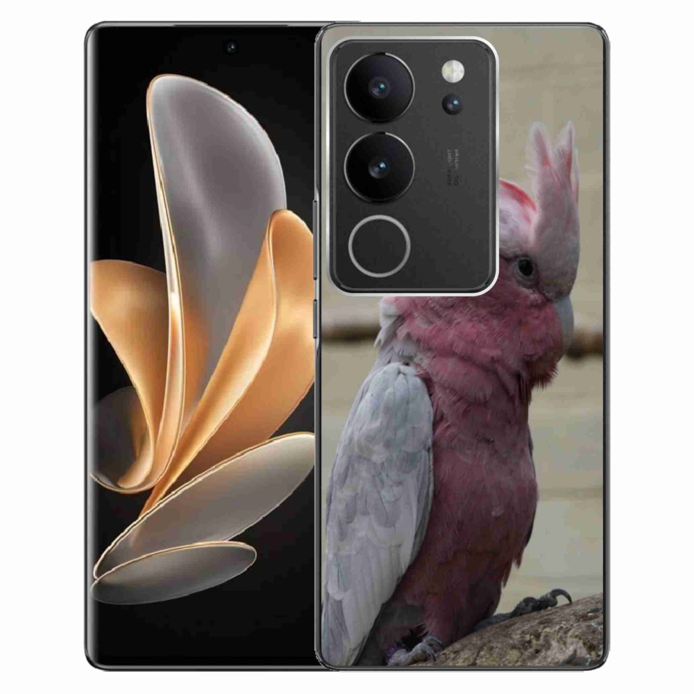 mmCase gélhuzat a Vivo V29 5G-hez – rózsaszín kakadu papagáj