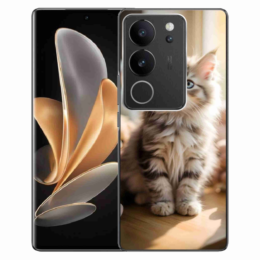mmCase gél tok a Vivo V29 5G-hez – aranyos cica 10