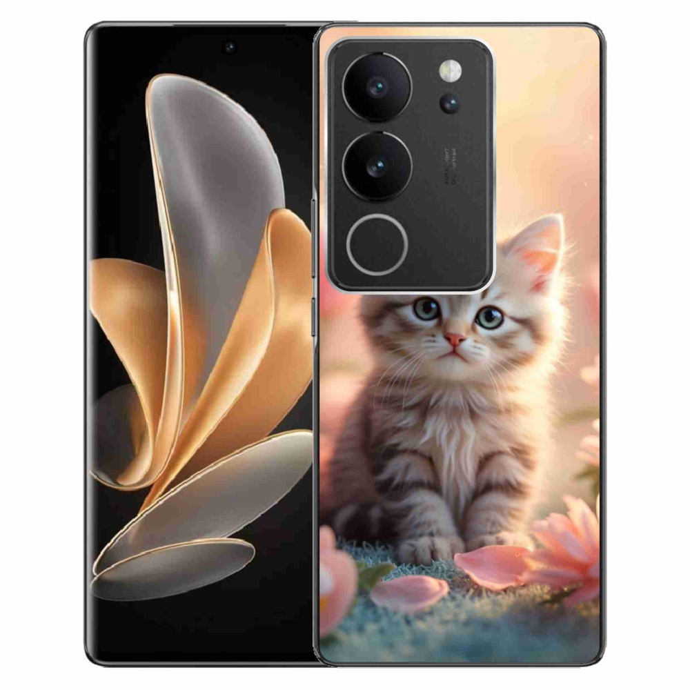 mmCase gél tok a Vivo V29 5G-hez – aranyos cica 8