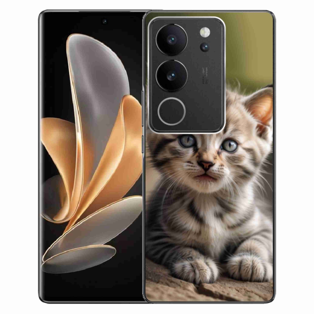 mmCase gél tok a Vivo V29 5G-hez – aranyos cica 9