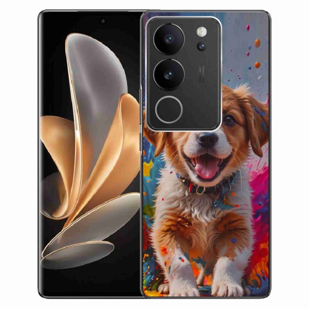 mmCase gél tok a Vivo V29 5G-hez – aranyos kiskutya 3