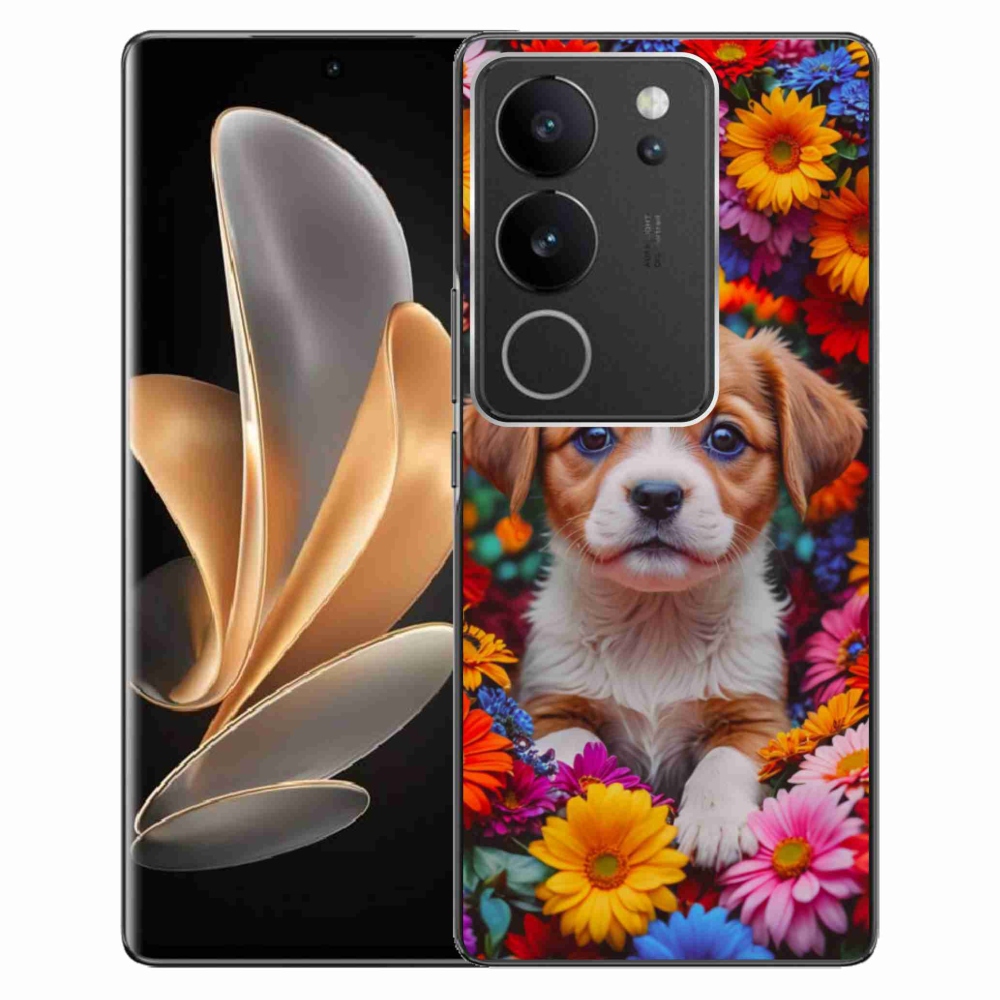 mmCase gél tok a Vivo V29 5G-hez – aranyos kiskutya