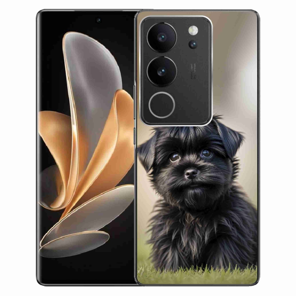 mmCase gél tok a Vivo V29 5G-hez – aranyos fekete kutyus
