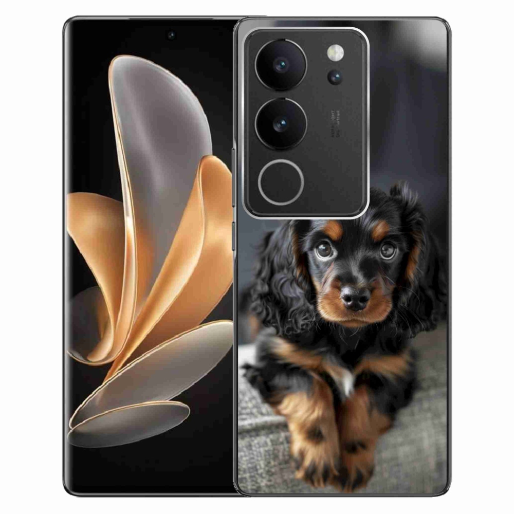 mmCase gél tok a Vivo V29 5G-hez – aranyos, hosszúszőrű tacskó