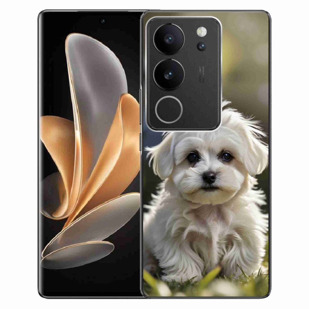 mmCase gél tok a Vivo V29 5G-hez – aranyos máltai kutyus