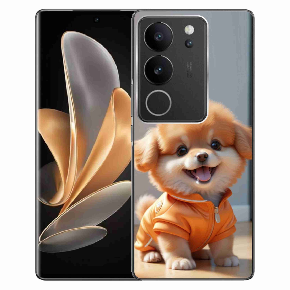 mmCase gél tok a Vivo V29 5G-hez – aranyos pomerániai pulóverben