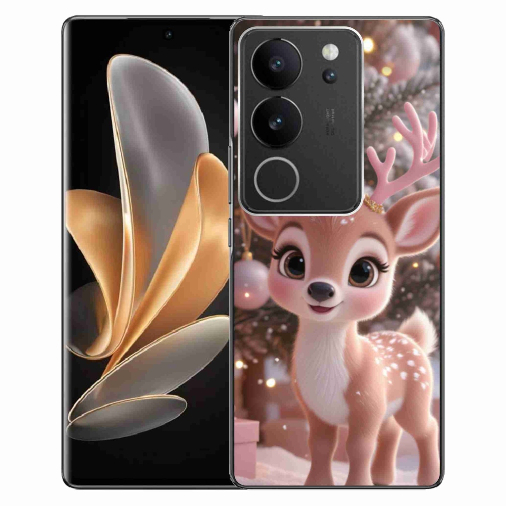 mmCase gél tok a Vivo V29 5G-hez – aranyos rénszarvas