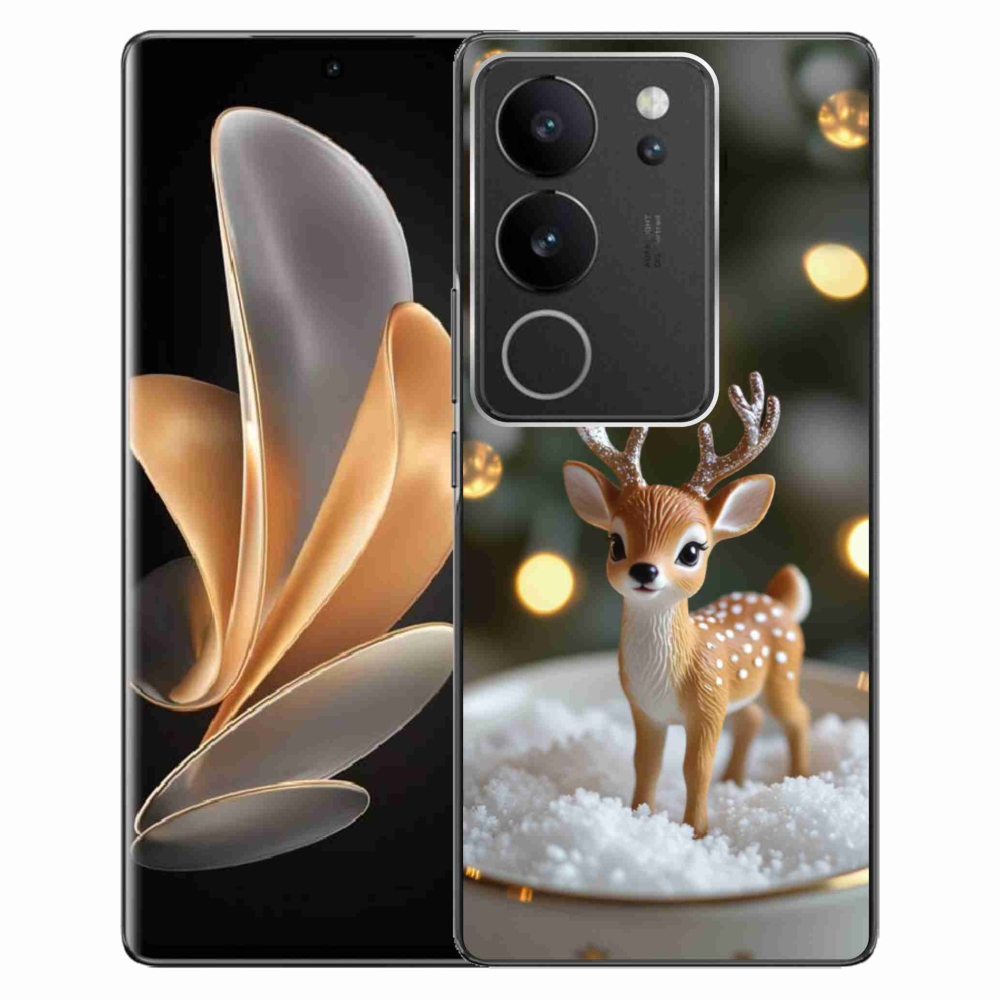 mmCase gél tok a Vivo V29 5G-hez – aranyos karácsonyi szarvas