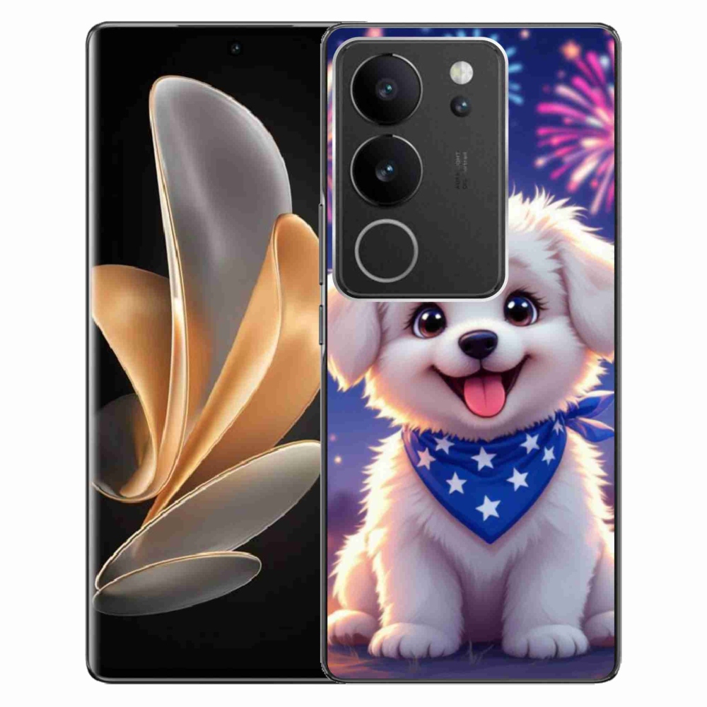mmCase gél tok a Vivo V29 5G-hez – ünnepi kiskutya