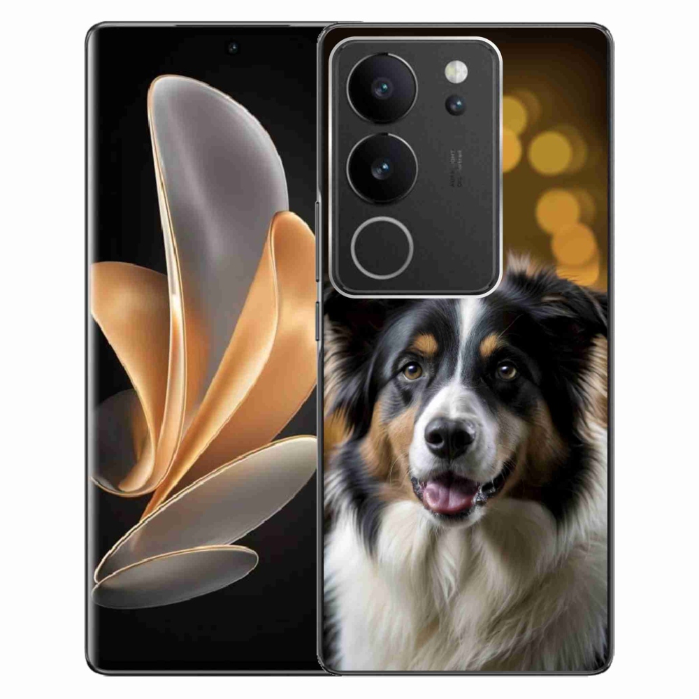 mmCase géltok a Vivo V29 5G-hez – mosolygós ausztrál juhászkutya