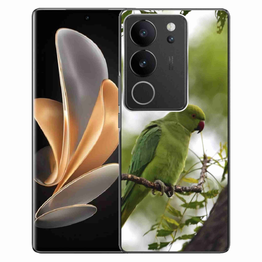 mmCase gélhuzat a Vivo V29 5G-hez – zöld papagáj