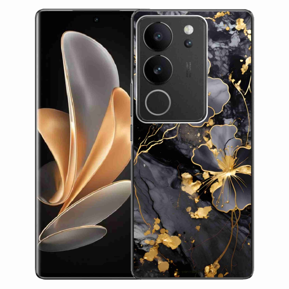 mmCase géltok a Vivo V29 5G-hez – arany virágok