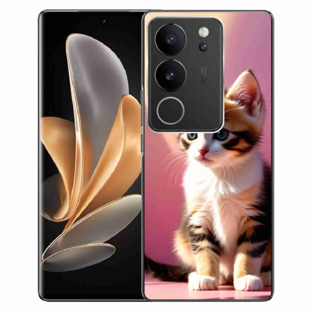 mmCase gél tok a Vivo V29 5G-hez – kíváncsi cica 2
