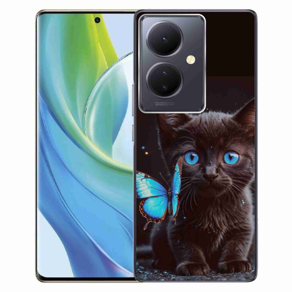 mmCase géltok a Vivo V29 Lite 5G-hez – fekete cica 3
