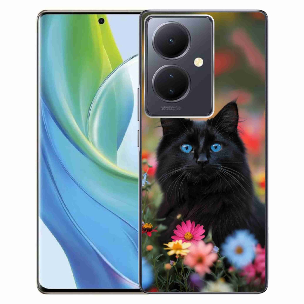 mmCase géltok a Vivo V29 Lite 5G-hez – fekete cica 4