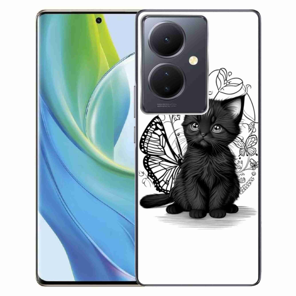 mmCase géltok a Vivo V29 Lite 5G-hez – fekete cica