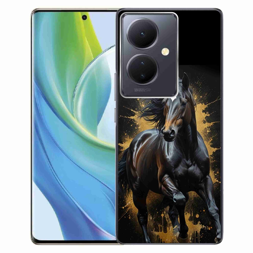 mmCase géltok a Vivo V29 Lite 5G-hez – elegáns fekete csikó