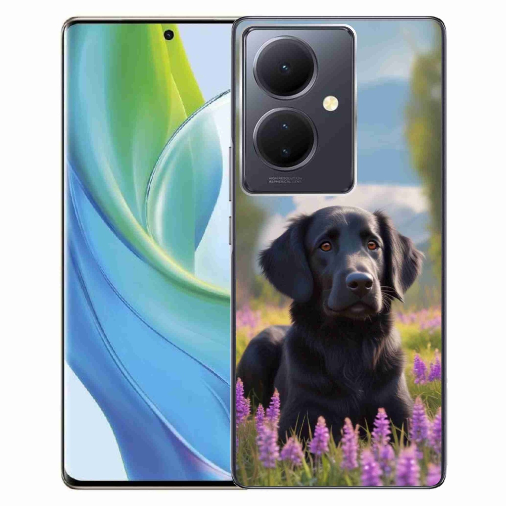 mmCase géltok a Vivo V29 Lite 5G-hez – elegáns fekete retriever