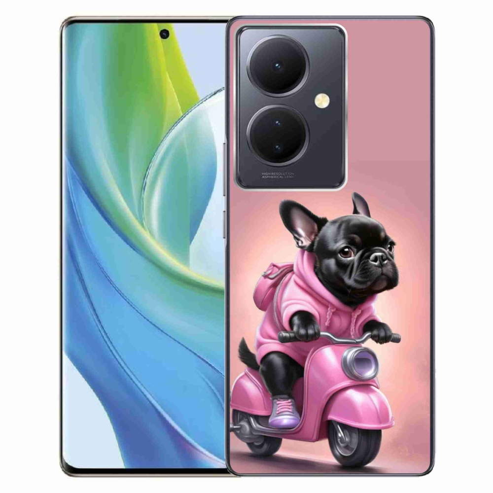 mmCase gél tok a Vivo V29 Lite 5G-hez – francia buldog robogón
