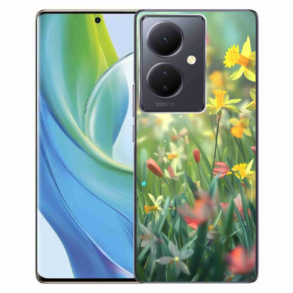 mmCase gél tok a Vivo V29 Lite 5G-hez – tavaszi virágok
