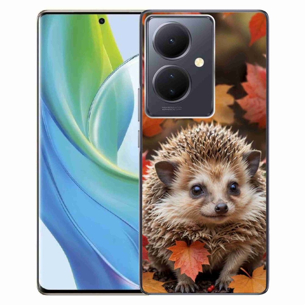 mmCase géltok a Vivo V29 Lite 5G-hez – sündisznó a levelek között