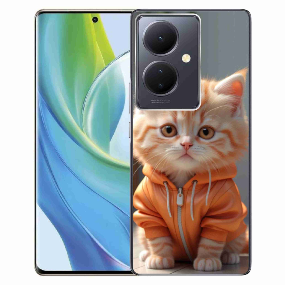 mmCase géltok a Vivo V29 Lite 5G-hez – pulóveres cica
