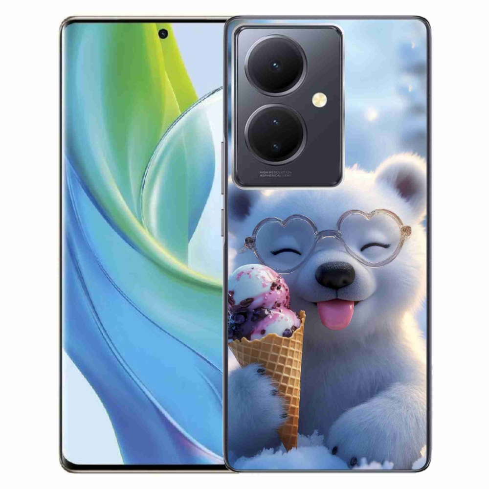 mmCase géltok a Vivo V29 Lite 5G-hez – jégkrémet evő mackó
