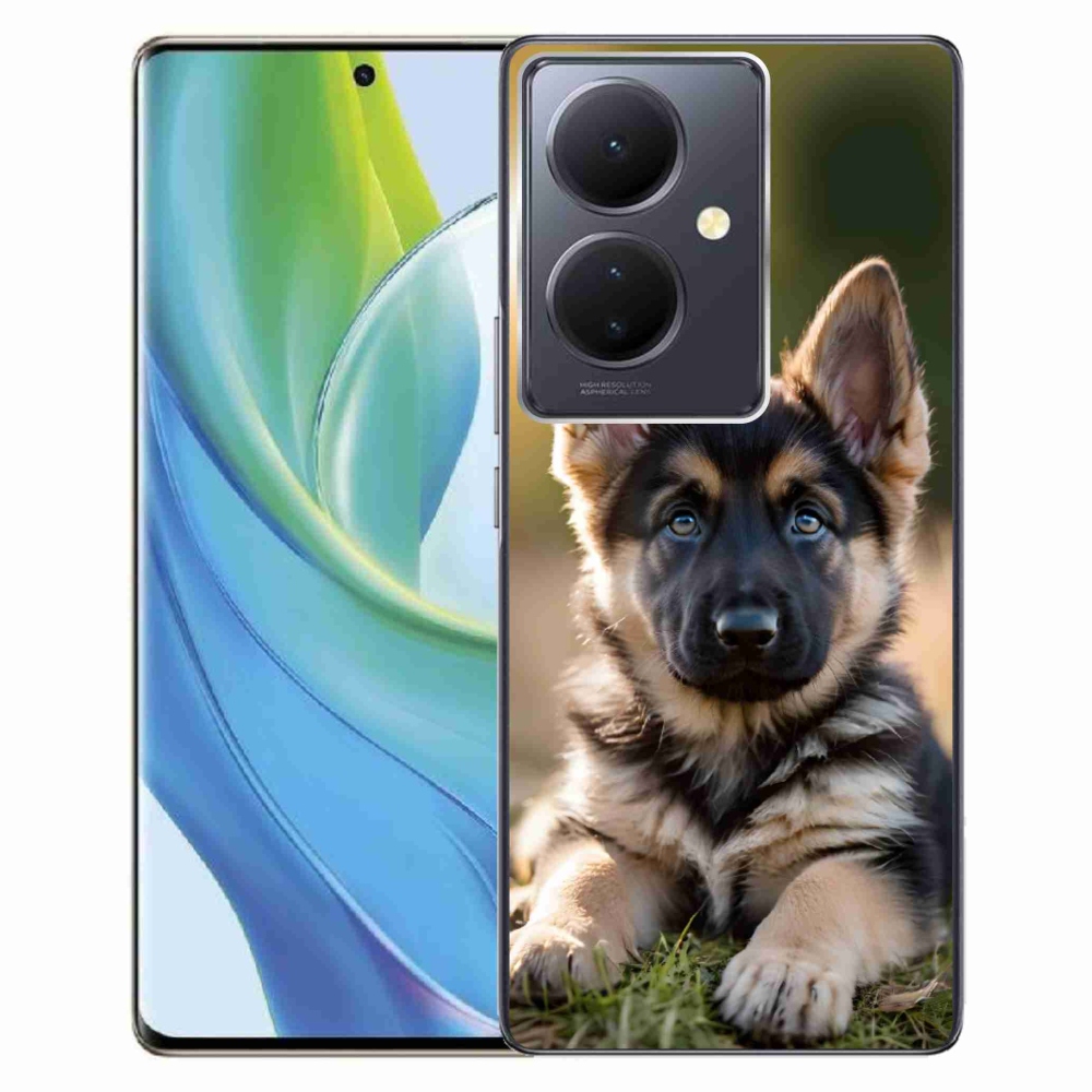 mmCase géltok a Vivo V29 Lite 5G-hez – német juhászkutya a természetben