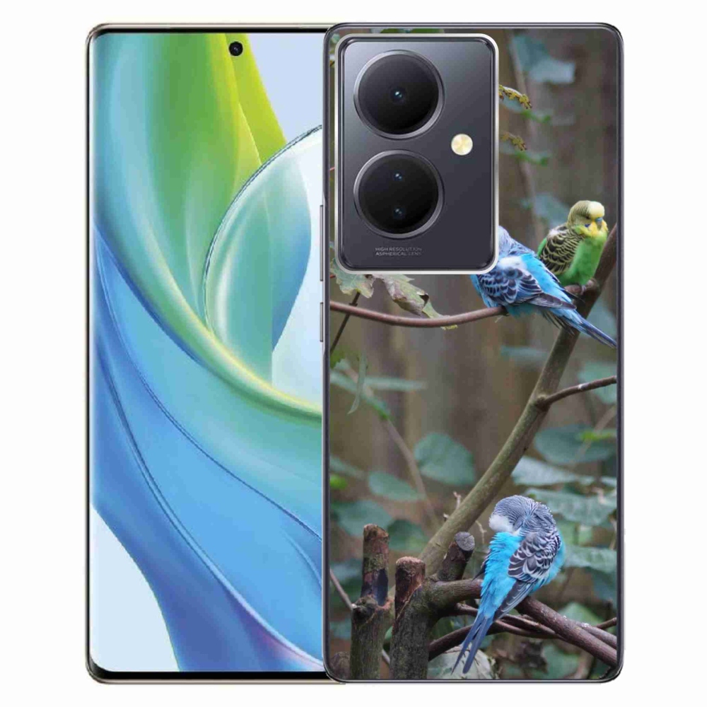 mmCase gél tok a Vivo V29 Lite 5G-hez – papagájok egy ágon