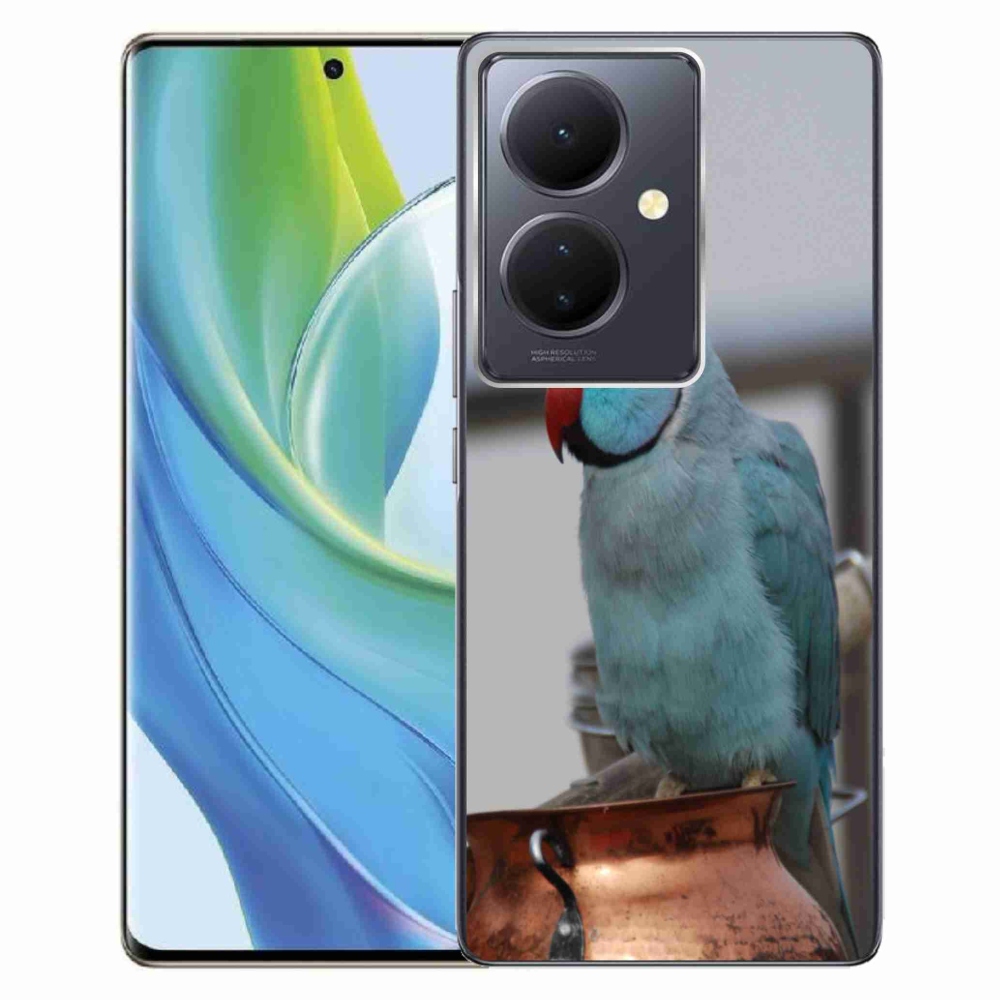 mmCase géltok a Vivo V29 Lite 5G-hez – kék alexandri papagáj