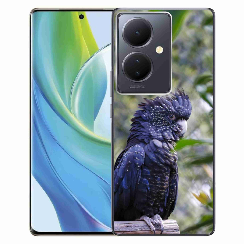 mmCase géltok a Vivo V29 Lite 5G-hez – fekete kakadu papagáj