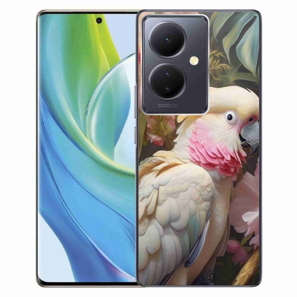 mmCase géltok a Vivo V29 Lite 5G-hez – rózsaszín kakadu papagáj 2