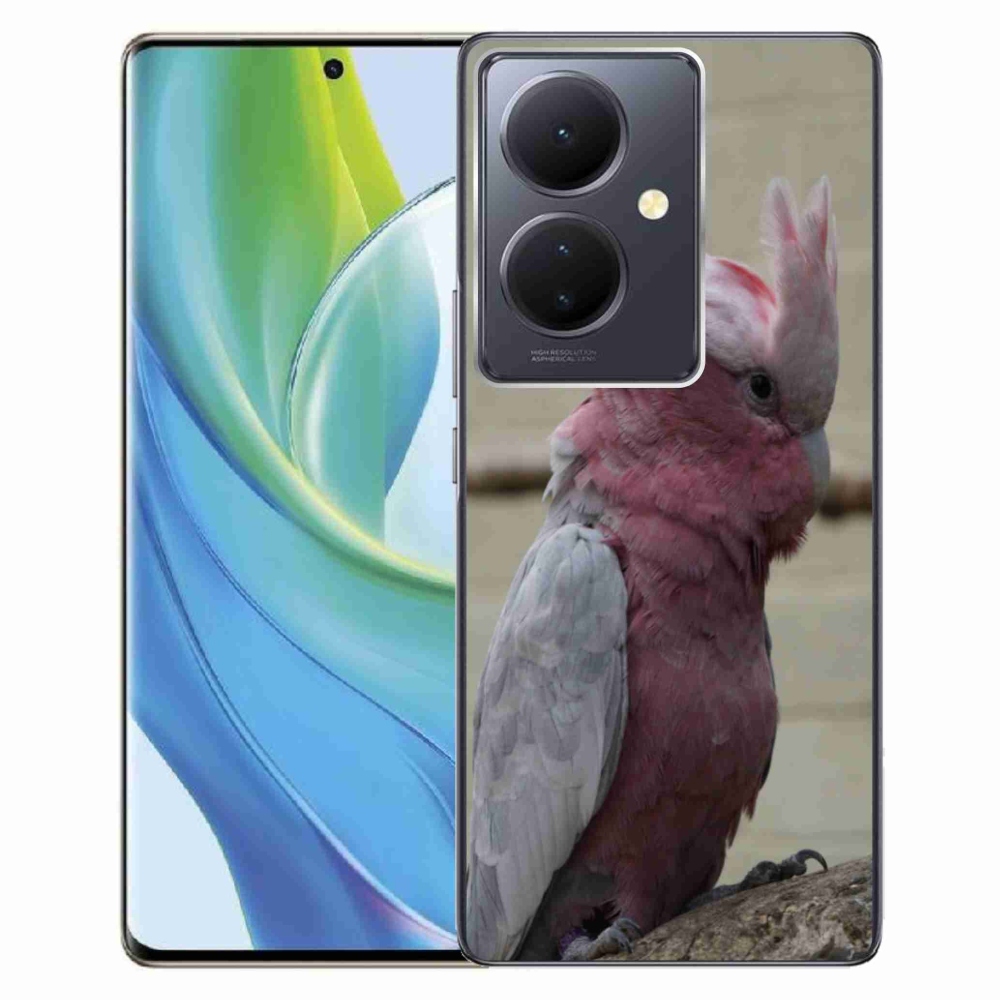 mmCase géltok a Vivo V29 Lite 5G-hez – rózsaszín kakadu papagáj