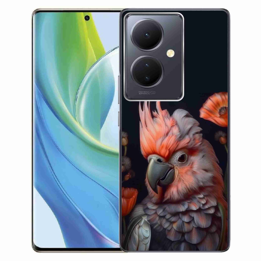 mmCase gél tok a Vivo V29 Lite 5G-hez – színes kakadu papagáj