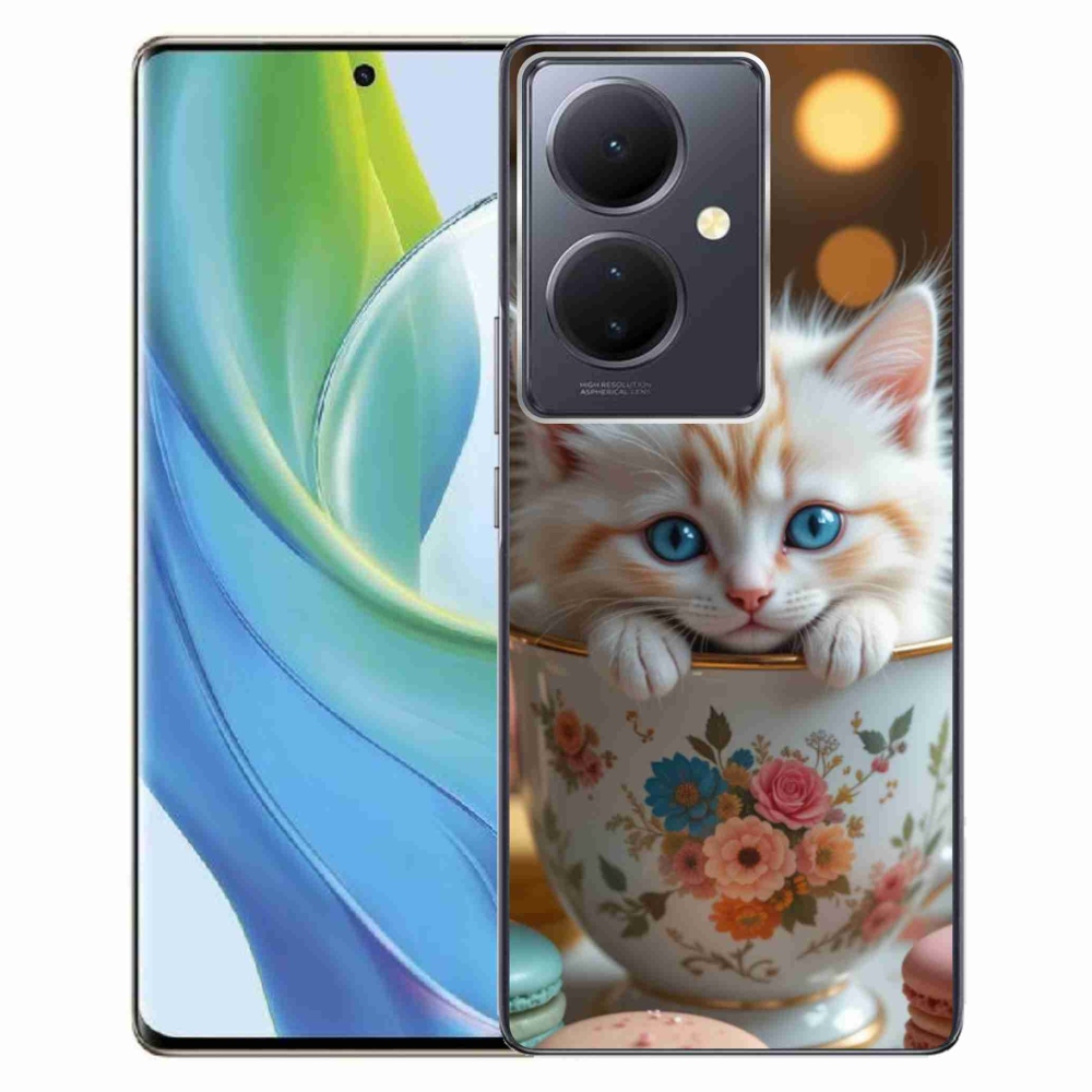 mmCase gél tok a Vivo V29 Lite 5G-hez – aranyos cica 6