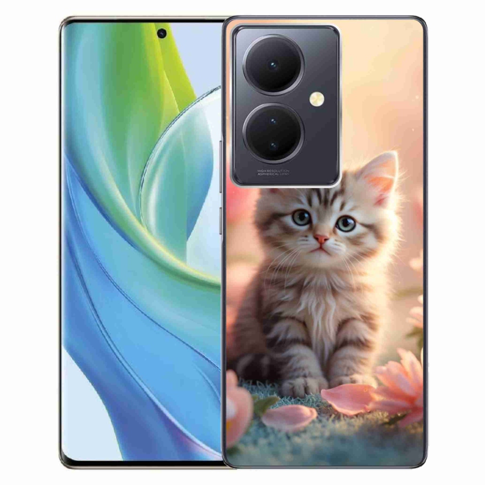 mmCase gél tok a Vivo V29 Lite 5G-hez – aranyos cica 8
