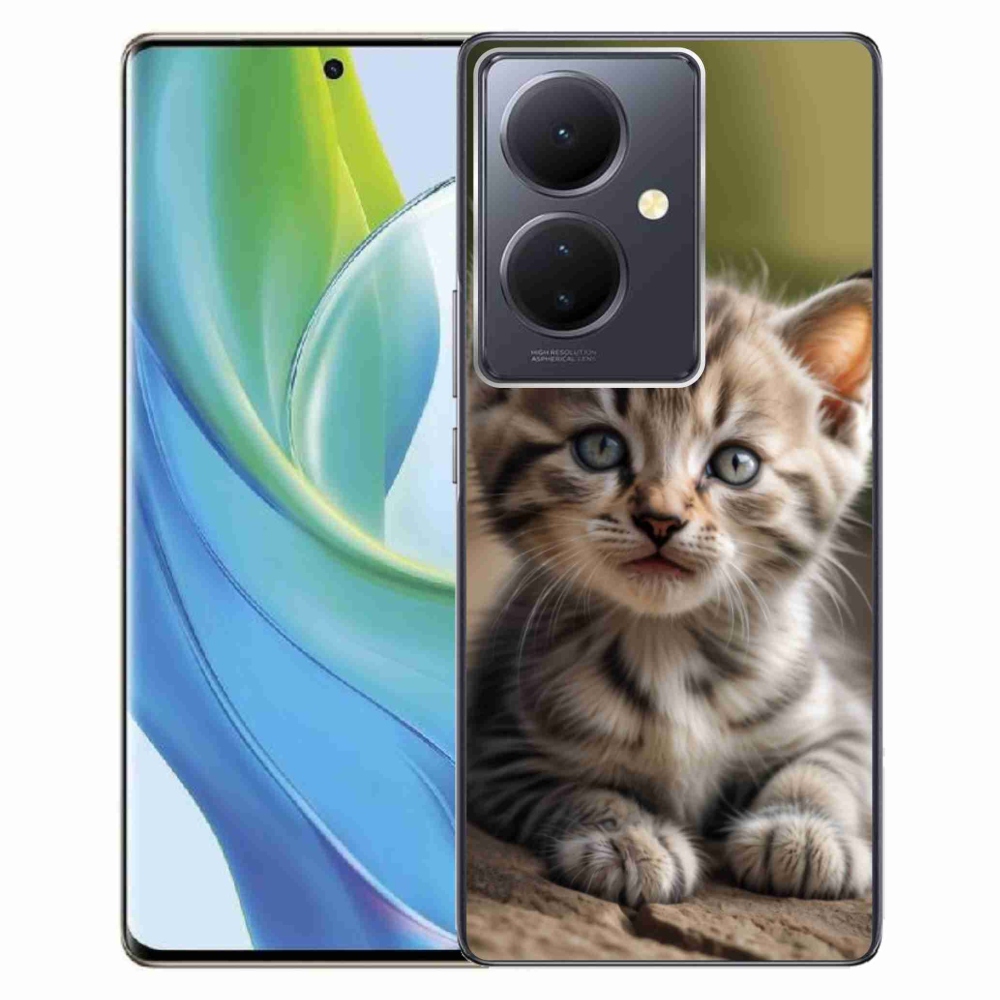 mmCase gél tok a Vivo V29 Lite 5G-hez – aranyos cica 9