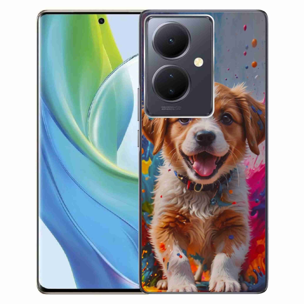mmCase gél tok a Vivo V29 Lite 5G-hez – aranyos kiskutya 3