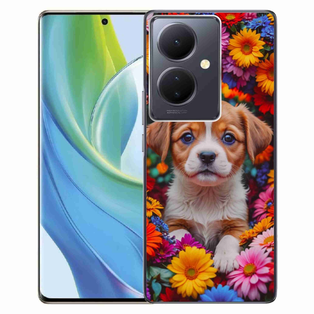 mmCase gél tok a Vivo V29 Lite 5G-hez – aranyos kiskutya