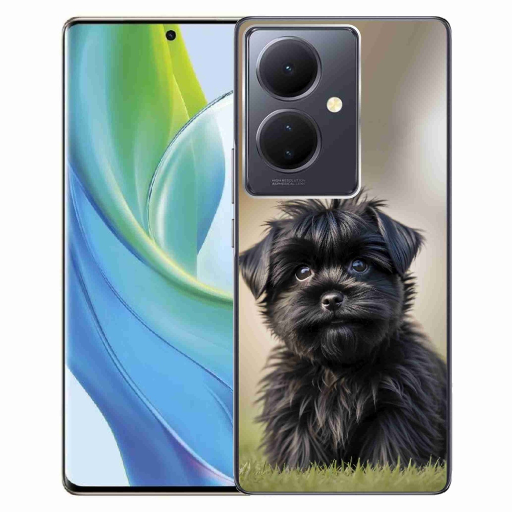 mmCase géltok a Vivo V29 Lite 5G-hez – aranyos fekete kutyus