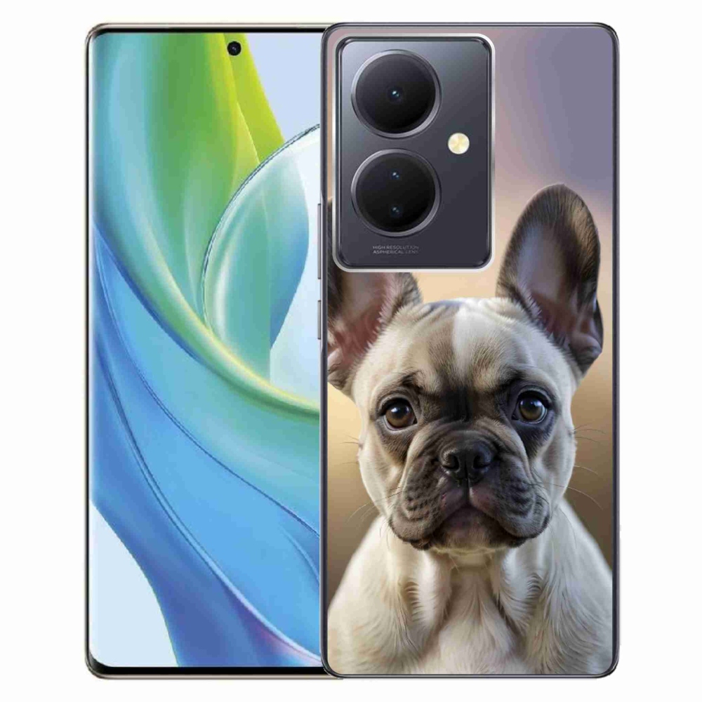 mmCase gél tok a Vivo V29 Lite 5G-hez – aranyos francia buldog