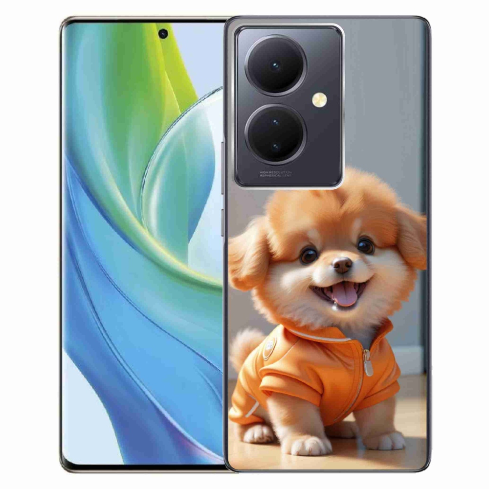 mmCase géltok a Vivo V29 Lite 5G-hez – aranyos pomerániai pulóverben