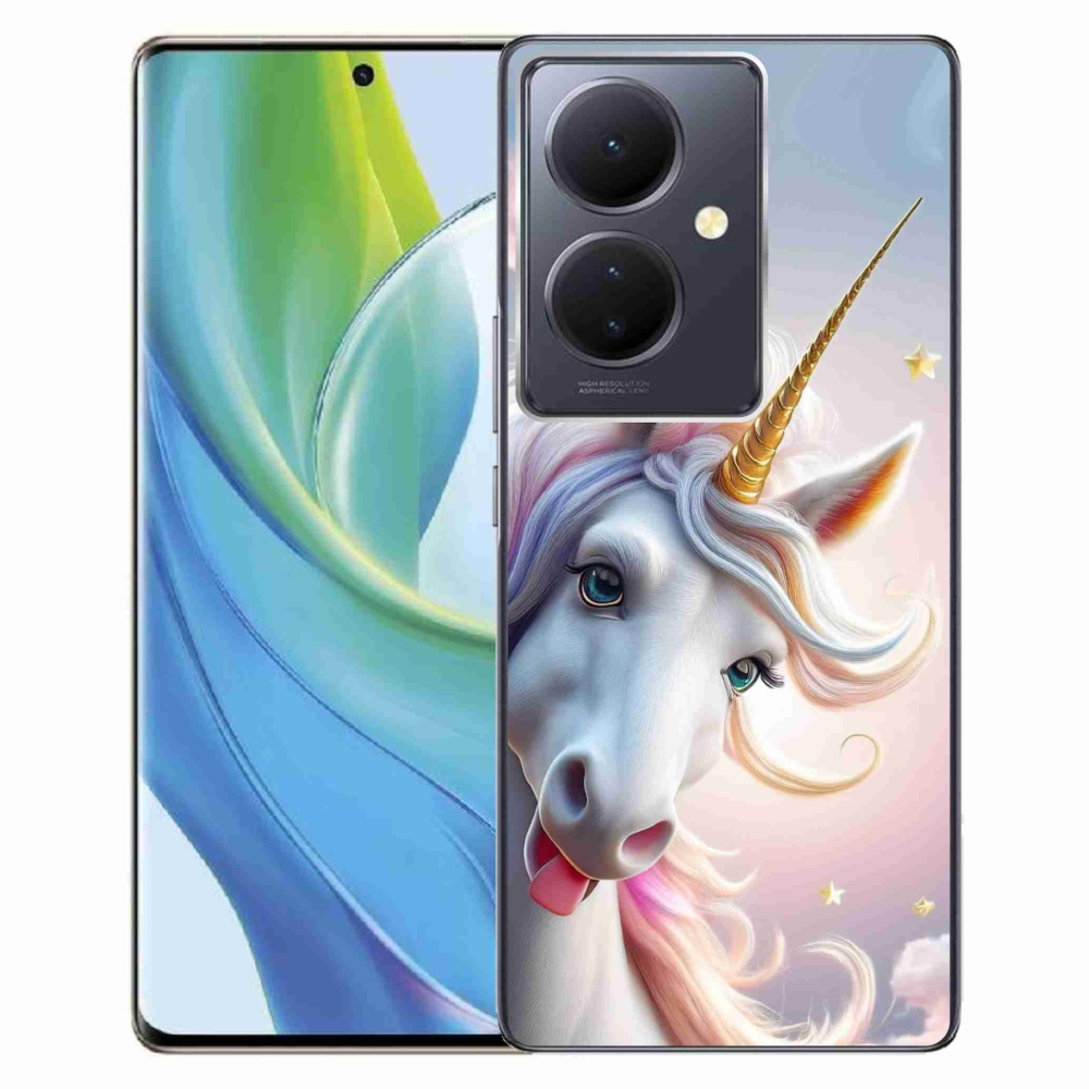 mmCase gélhuzat a Vivo V29 Lite 5G-hez – vidám egyszarvú