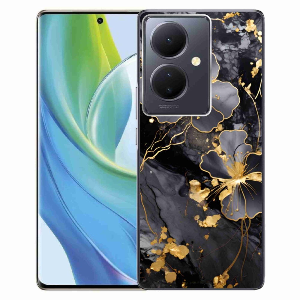 mmCase géltok a Vivo V29 Lite 5G-hez – arany virágok